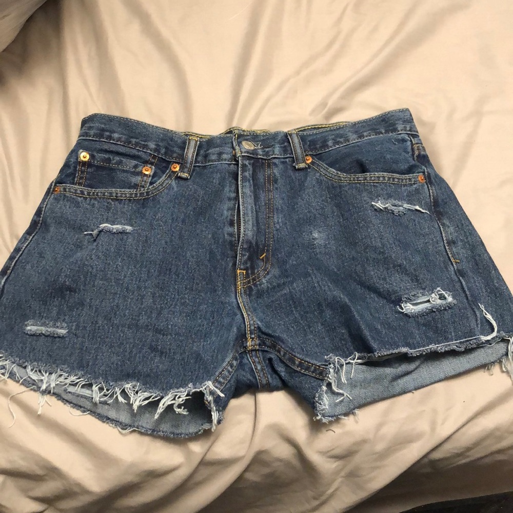 Custom made Levi denim shorts